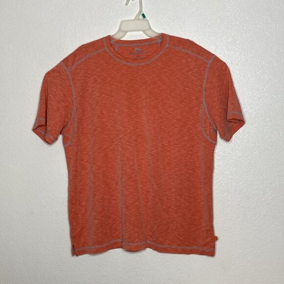 TOMMY BAHAMA Men’s Orange Short Sleeves T Shirt Size XL - Picture 1 of 5
